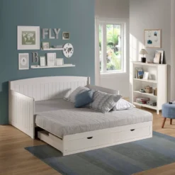 King Harmony Daybed With Conversion White - Alaterre Furniture 22 King Harmony Daybed With Conversion White - Alaterre Furniture -Home Decoration Store GUEST a919e20d b55b 4c9d b567 658ee30153e8