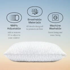 Coop Home Goods The Original - Adjustable Memory Foam Pillow - Greenguard Gold Certified -Home Decoration Store GUEST aa38f2c0 6493 4d5e b36f ee0fc9f80f32