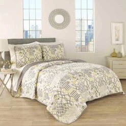 Set In Spring 3 Piece Quilt Set - Traditions By Waverly