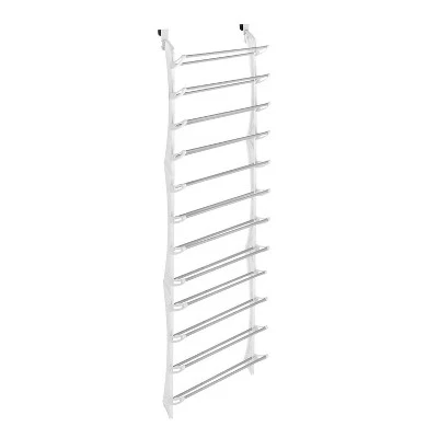 Whitmor 36 Pairs Over The Door Storage Rack White 64861746WHT 1 Whitmor 36 Pairs Over The Door Storage Rack White 64861746WHT
