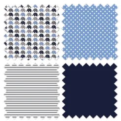 Bacati - Elephants Blue/Gray Storage Caddy -Home Decoration Store GUEST abf22e66 97bf 4329 8d4f a3a47166d8a7