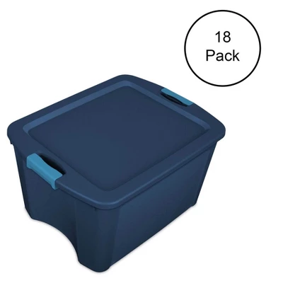 Sterilite 1446740618 Gallon Latch And Carry Storage Tote Box Containers(18 Pack) 1 Sterilite 1446740618 Gallon Latch And Carry Storage Tote Box Containers(18 Pack)