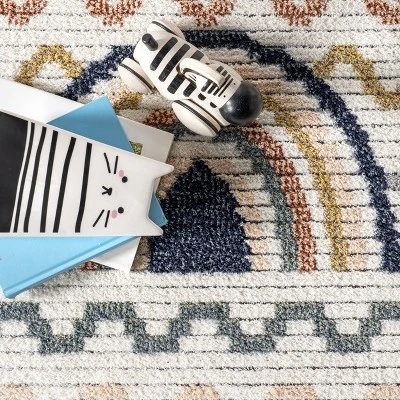 Kaarina Multi Rainbow Kids Fringe Area Rug 5 Kaarina Multi Rainbow Kids Fringe Area Rug - Image 5