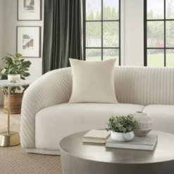 Mina Victory Sofia Solid Velvet Reversible Indoor Throw Pillow -Home Decoration Store GUEST ad928515 fa24 44d7 805f 556c9f31aae0