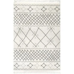 NuLOOM Alara Modern Trellis Tassel Area Rug -Home Decoration Store GUEST ad9c946e b11d 45e1 a6a6 a781db4411d0