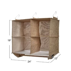 Household Essentials 4 Pocket Wide Organizer With Hangbar Latte -Home Decoration Store GUEST aeae476a 8b24 4608 bcab 0ccb5c4b0218