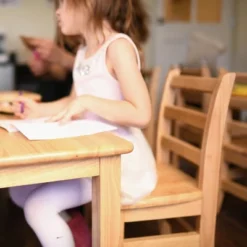 ECR4Kids Three Rung Ladderback Chair, Classroom Seating, Natural, 2-Pack -Home Decoration Store GUEST aee9c682 1905 4ab4 b198 2960dd48ccb7