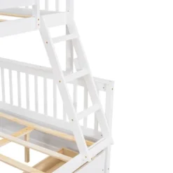 Twin Over Full Bunk Bed With Ladders And Two Storage Drawers-ModernLuxe -Home Decoration Store GUEST af5d187d 88bc 460c 9fa9 1e154951a08c