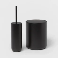 Metal Waste Can Black - Threshold™ -Home Decoration Store GUEST b0320eea b2f7 4cc8 861e 64b66fdb0fcc