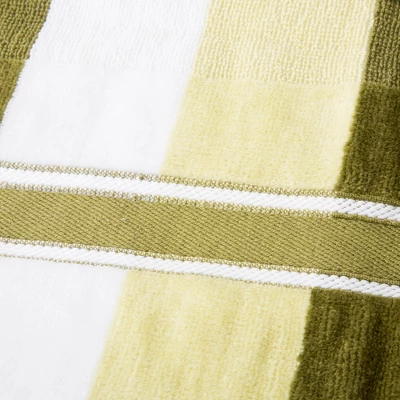 6pc Striped Bath Towel Set Green - Yorkshire Home 2 6pc Striped Bath Towel Set Green - Yorkshire Home - Image 2