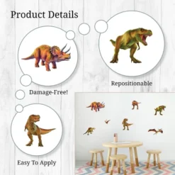 T-Rex And Friends Wall Decor - Decalcomania -Home Decoration Store GUEST b1e83498 587f 477c 9cda d60e0a61a3bd