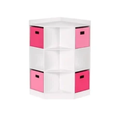 5pc Kids' Corner Cabinet Set With 4 Bins Set - RiverRidge Home -Home Decoration Store GUEST b1eb82fc 2644 4029 9ba0 808e6642881c