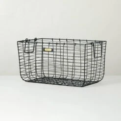 Wire Storage Basket Black - Hearth & Hand™ With Magnolia -Home Decoration Store GUEST b22a1734 78e8 485f ac33 f45b9366683c
