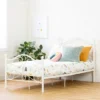 Twin Country Poetry Complete Metal Platform Bed White - South Shore
