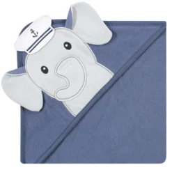 Hudson Baby Infant Boy Cotton Rich Hooded Towels, Sailor Elephant, One Size -Home Decoration Store GUEST b38063b8 9ac4 4579 987e 4b15c13a7ca5