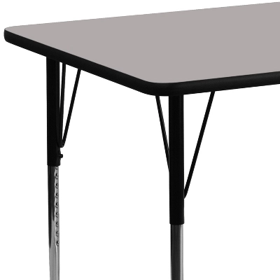Emma And Oliver 24x60 Rectangle HP Laminate Adjustable Activity Table 3 Emma And Oliver 24x60 Rectangle HP Laminate Adjustable Activity Table - Image 3