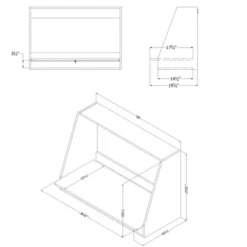 Interface Wall Mount Desk Pure White - South Shore -Home Decoration Store GUEST b4b22bb0 65b9 44ab a158 93e717c206bc 1