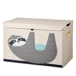3 Sprouts Collapsible Toy Chest Storage Bin With Lid And Bookshelf Rack For Baby And Toddler Bedroom Or Playroom, Sloth Print Design -Home Decoration Store GUEST b5607d14 8ee3 49f3 b9b3 a2c6f4964b61