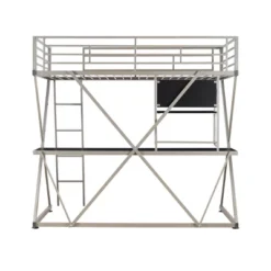 Zachary Loft Bed Pewter - Powell 12 Zachary Loft Bed Pewter - Powell -Home Decoration Store GUEST b6e8f697 db18 417e 85f1 b56da928430f