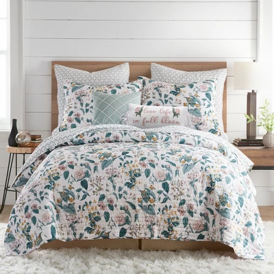 Verity Teal Euro Sham Set - Set Of Two - Levtex Home 2 Verity Teal Euro Sham Set - Set Of Two - Levtex Home - Image 2