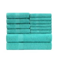 Absorbent Eco-Friendly Cotton Assorted 12-Piece Bath, Hand, Face Towel Set By Blue Nile Mills 32 Absorbent Eco-Friendly Cotton Assorted 12-Piece Bath, Hand, Face Towel Set By Blue Nile Mills -Home Decoration Store GUEST b8986b2a bd33 4526 81eb 3d266eb17aa8