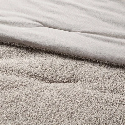 3pc Full/Queen Traditional Cozy Chenille Comforter And Sham Set Gray - Threshold™ 2 3pc Full/Queen Traditional Cozy Chenille Comforter And Sham Set Gray - Threshold™ - Image 2