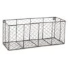 DII Chicken Wire Vintage Industrial Rustic Farmhouse Wall Medium Storage Basket For Plants, Towels, Food, And More, Gray (2 Pack)