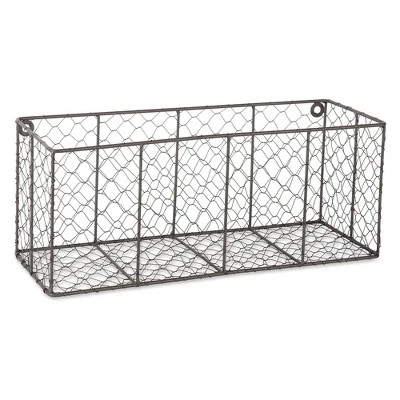 DII Chicken Wire Vintage Industrial Rustic Farmhouse Wall Medium Storage Basket For Plants, Towels, Food, And More, Gray (2 Pack) 1 DII Chicken Wire Vintage Industrial Rustic Farmhouse Wall Medium Storage Basket For Plants, Towels, Food, And More, Gray (2 Pack)