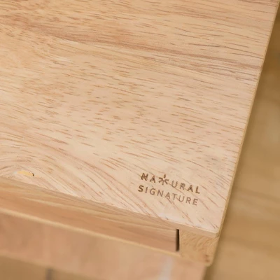 Sweedi Solid Wood 1 Drawer Nightstand Natural Wood - South Shore 2 Sweedi Solid Wood 1 Drawer Nightstand Natural Wood - South Shore - Image 2