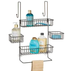 MDesign X-Wide Metal Over Door Bathroom Tub/Shower Caddy Organizer -Home Decoration Store GUEST badc7072 0478 4dd2 8c4c 82cc98b45ac9