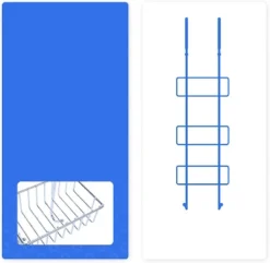 Bamodi 7" X 7" Shelf Stainless Steel Hanging Shower Caddy With Hooks - 2-Tier - Silver 5 Bamodi 7" X 7" Shelf Stainless Steel Hanging Shower Caddy With Hooks - 2-Tier - Silver -Home Decoration Store GUEST bae1b598 395f 485d ba85 97bb27a5ad29