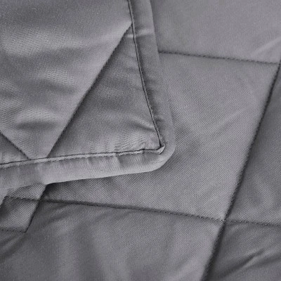 50"x60" 10lbs Tencel Weighted Throw Blanket Gray - Rejuve 3 50"x60" 10lbs Tencel Weighted Throw Blanket Gray - Rejuve - Image 3