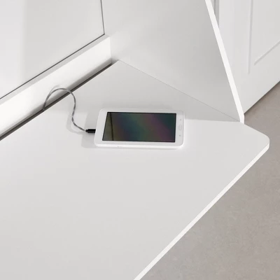 Hourra Wall Mounted Desk Pure White - South Shore 2 Hourra Wall Mounted Desk Pure White - South Shore - Image 2