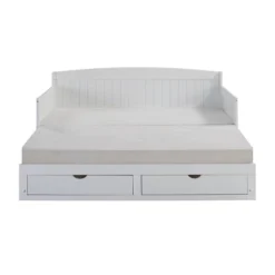 King Harmony Daybed With Conversion White - Alaterre Furniture 30 King Harmony Daybed With Conversion White - Alaterre Furniture -Home Decoration Store GUEST bf611da8 fab7 4ae6 a3ca 611f640f3e7c