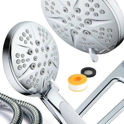 6" 48 Setting Hotelspa Aquabar High Pressure Luxury Three-Way Handheld Shower Head Combo Chrome - AquaDance 6 6" 48 Setting Hotelspa Aquabar High Pressure Luxury Three-Way Handheld Shower Head Combo Chrome - AquaDance - Image 6