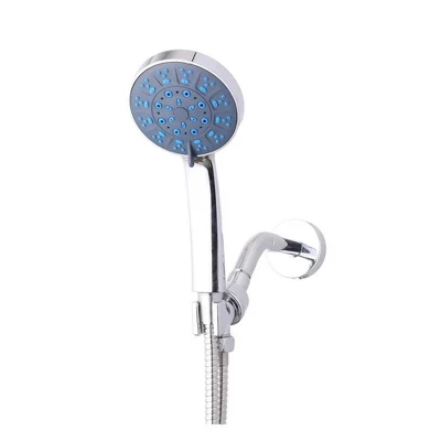 5 Spray Pattern High Pressure Wall Mount Handheld Shower Head With Stainless Hose Silver - J&V TEXTILES 2 5 Spray Pattern High Pressure Wall Mount Handheld Shower Head With Stainless Hose Silver - J&V TEXTILES - Image 2