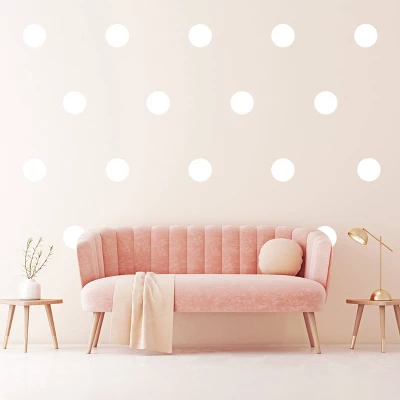 Polka Dots Wall Decor White - Decalcomania 6 Polka Dots Wall Decor White - Decalcomania - Image 6