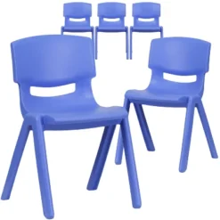 Emma And Oliver 5 Pack Plastic Stackable School Chair With 13.25" Seat Height -Home Decoration Store GUEST c32844ba e00e 424c a4e3 7fe64b3fd15d