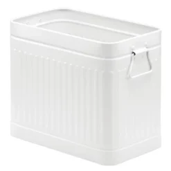 MDesign Metal Rectangle Trash Can Wastebasket, Garbage Bin, Handles 19 MDesign Metal Rectangle Trash Can Wastebasket, Garbage Bin, Handles -Home Decoration Store GUEST c37c17fc b2ae 4be9 852c 9902bc496d57