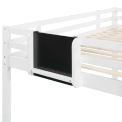 Twin Size Loft Wood Bed With Slide, Stair And Chalkboard - ModernLuxe -Home Decoration Store GUEST c492ceab ef15 4be1 bf5b d2dc7c0fd2ea