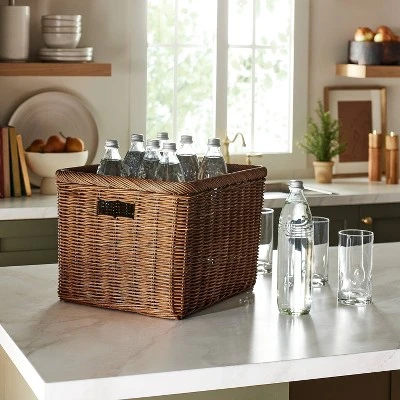 Cube Vintage French Basket - Threshold™ Designed With Studio McGee 1 Cube Vintage French Basket - Threshold™ Designed With Studio McGee