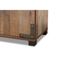2 Door Cyrille Wood Shoe Cabinet Brown - Baxton Studio -Home Decoration Store GUEST c5036d96 dc54 4d54 9497 64bf60615cef