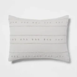 4pc Clipped Stripe Poms Comforter Bedding Set - Threshold™ -Home Decoration Store GUEST c513e7a2 e419 413e 9246 e63bf81df859