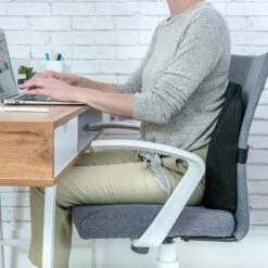 ErgoFoam Lumbar Support Pillow For Chair - Premium Breathable Mesh Back Support For Office Chair - Most Comfortable Lumbar Cushion -Home Decoration Store GUEST c6a89b18 af77 43c4 ba6a 8cdd095b2f6e