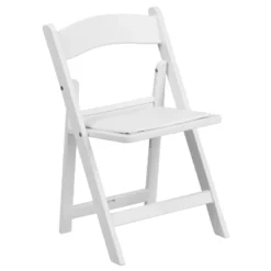 Flash Furniture Kids Folding Chairs With Padded Seats | Set Of 2 White Resin Folding Chair With Vinyl Padded Seat For Kids -Home Decoration Store GUEST c864bc29 0330 4869 adc5 372f152853d2