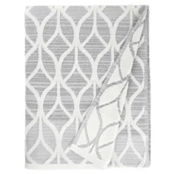 Alev Jacquard Bath/Hand Towel Set Gray - Linum Home Textiles