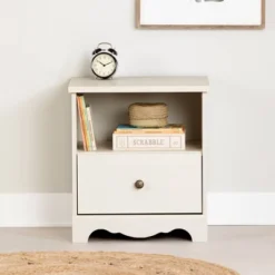 Lyara 1 Drawer Nightstand White Wash - South Shore -Home Decoration Store GUEST c8f7deac 05eb 45c3 bc18 66a7d931ee1a