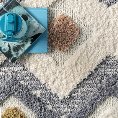 Kirsty Colorful Checkers Kids Tassel Area Rug 5 Kirsty Colorful Checkers Kids Tassel Area Rug - Image 5