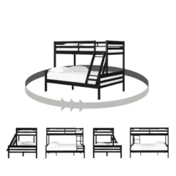 Induzy Solid Wood Bunk Beds Matte Black - South Shore -Home Decoration Store GUEST cb919afb 9c8e 4291 9f4c 919d61af9018
