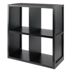 27" Timothy Shelf 2X2 Slots Black - Winsome 10 27" Timothy Shelf 2X2 Slots Black - Winsome -Home Decoration Store GUEST cbd6b4f0 9162 42e2 88d7 443e537724d6
